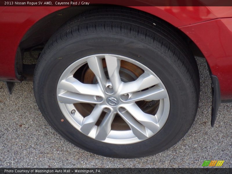 Cayenne Red / Gray 2013 Nissan Rogue SV AWD