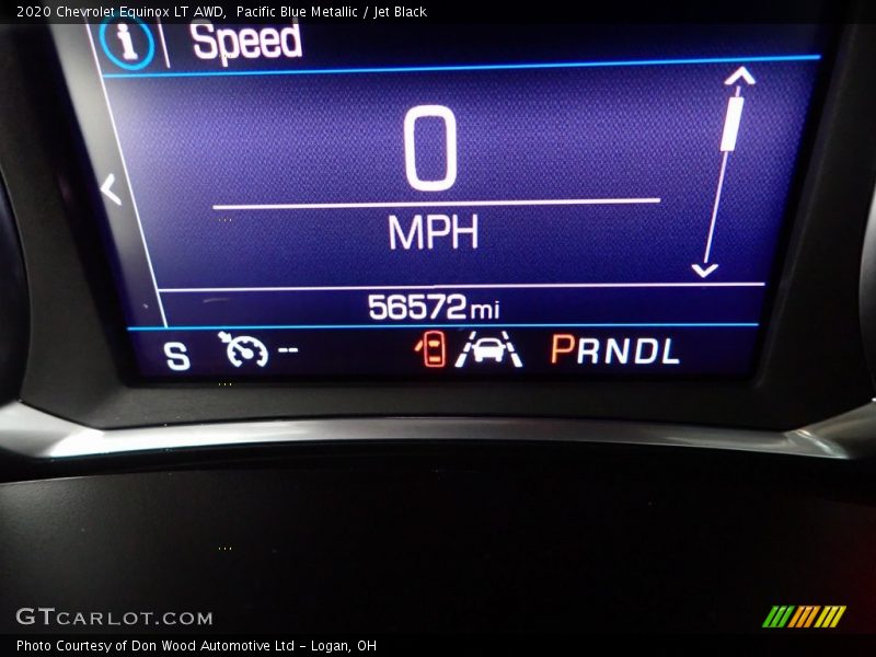 Pacific Blue Metallic / Jet Black 2020 Chevrolet Equinox LT AWD