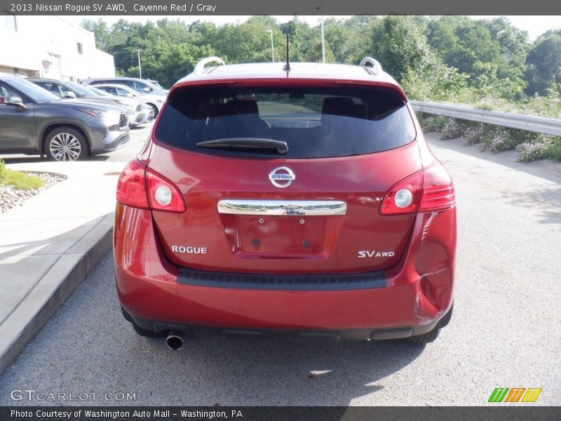 Cayenne Red / Gray 2013 Nissan Rogue SV AWD