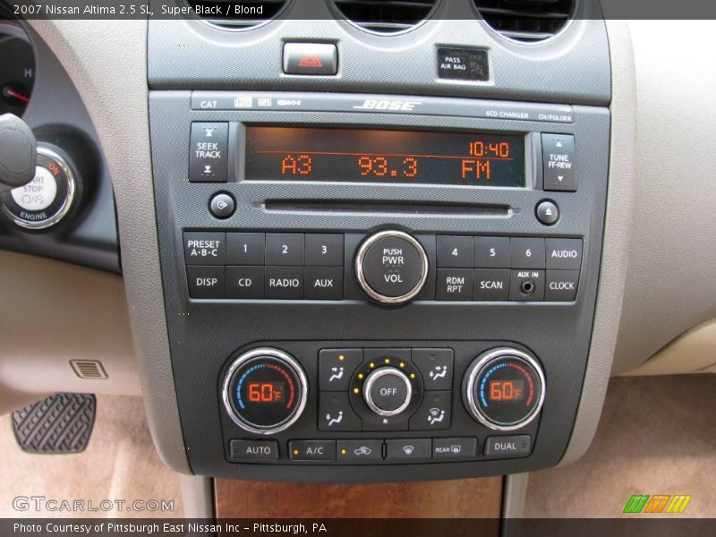 Super Black / Blond 2007 Nissan Altima 2.5 SL