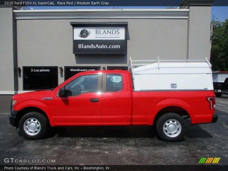 Race Red / Medium Earth Gray 2016 Ford F150 XL SuperCab