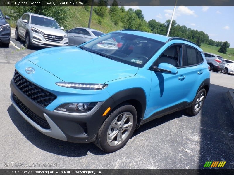 Teal Isle / Gray 2023 Hyundai Kona SEL AWD