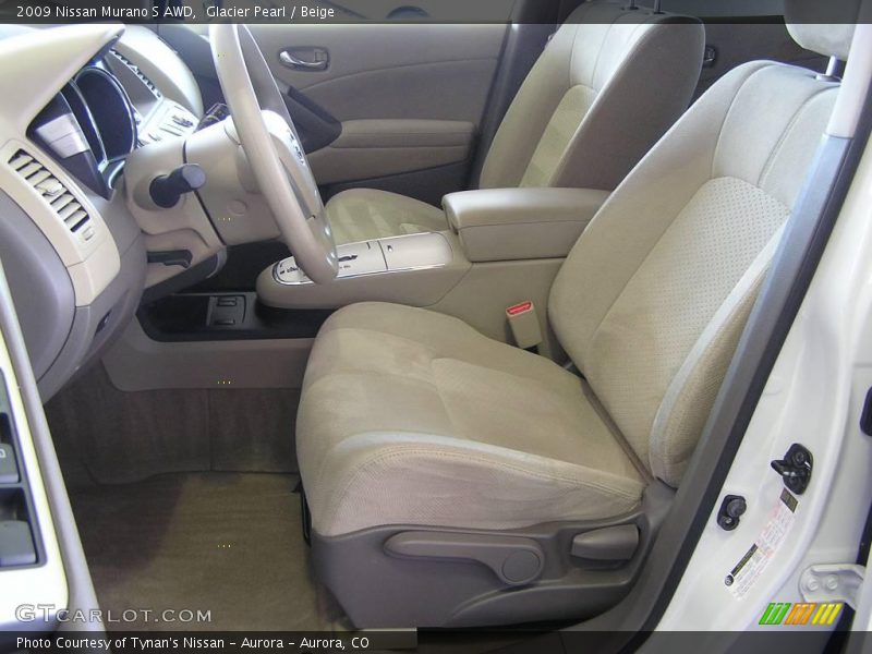 Glacier Pearl / Beige 2009 Nissan Murano S AWD