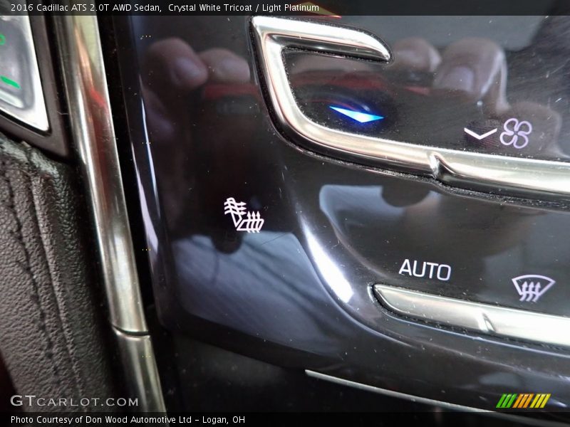 Crystal White Tricoat / Light Platinum 2016 Cadillac ATS 2.0T AWD Sedan