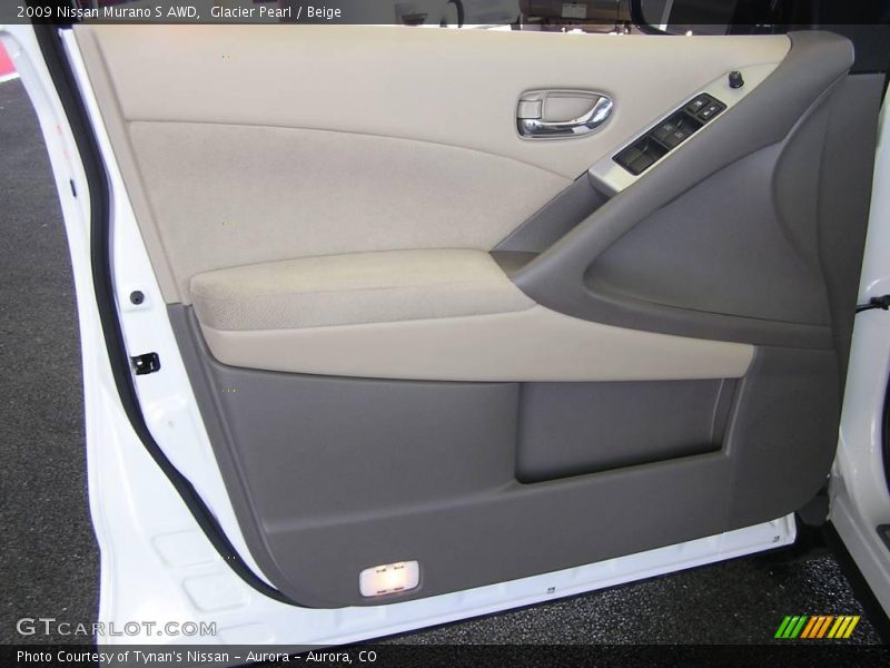 Glacier Pearl / Beige 2009 Nissan Murano S AWD