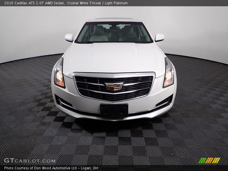 Crystal White Tricoat / Light Platinum 2016 Cadillac ATS 2.0T AWD Sedan