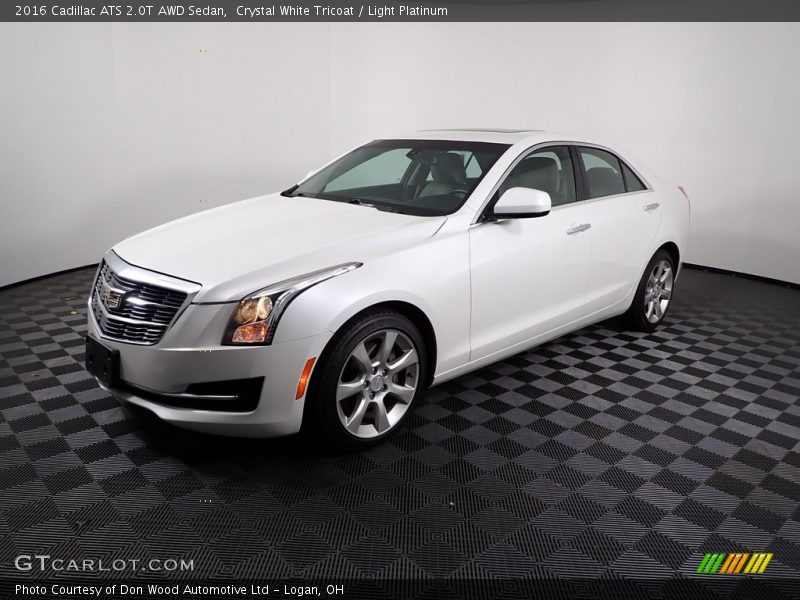 Crystal White Tricoat / Light Platinum 2016 Cadillac ATS 2.0T AWD Sedan