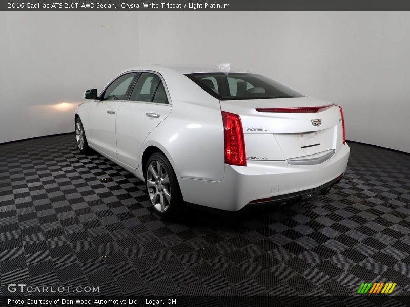 Crystal White Tricoat / Light Platinum 2016 Cadillac ATS 2.0T AWD Sedan