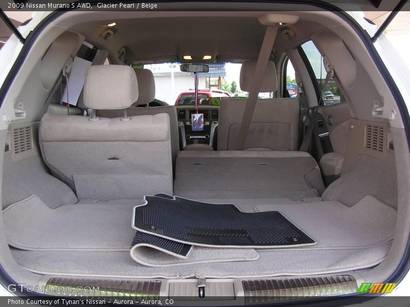 Glacier Pearl / Beige 2009 Nissan Murano S AWD