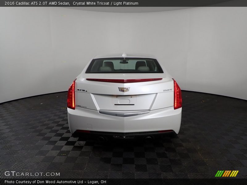 Crystal White Tricoat / Light Platinum 2016 Cadillac ATS 2.0T AWD Sedan