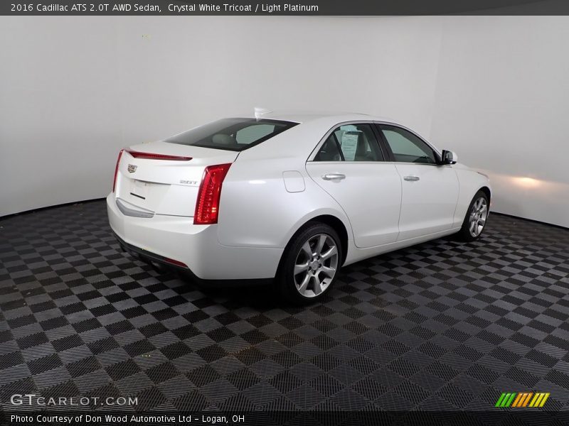 Crystal White Tricoat / Light Platinum 2016 Cadillac ATS 2.0T AWD Sedan