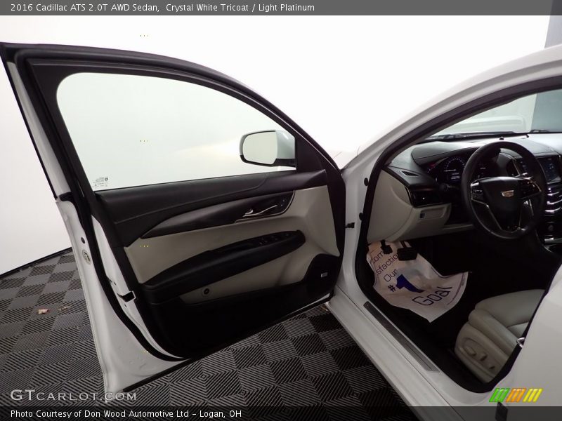 Crystal White Tricoat / Light Platinum 2016 Cadillac ATS 2.0T AWD Sedan