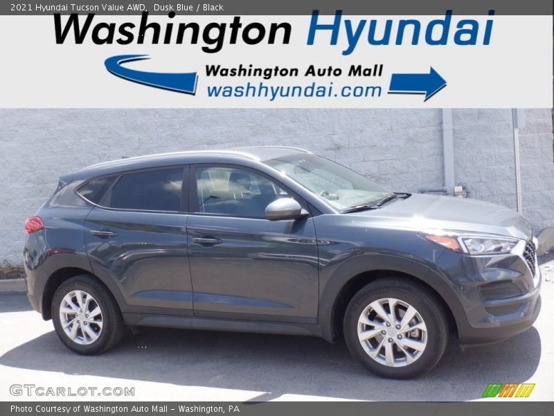 Dusk Blue / Black 2021 Hyundai Tucson Value AWD