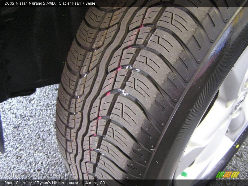 Glacier Pearl / Beige 2009 Nissan Murano S AWD