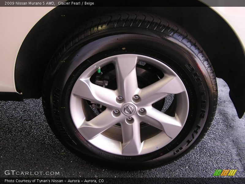 Glacier Pearl / Beige 2009 Nissan Murano S AWD