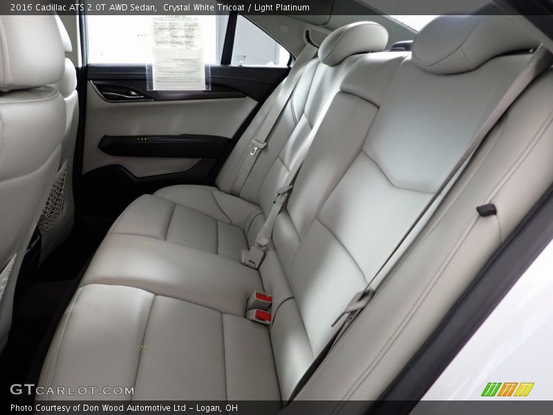 Rear Seat of 2016 ATS 2.0T AWD Sedan