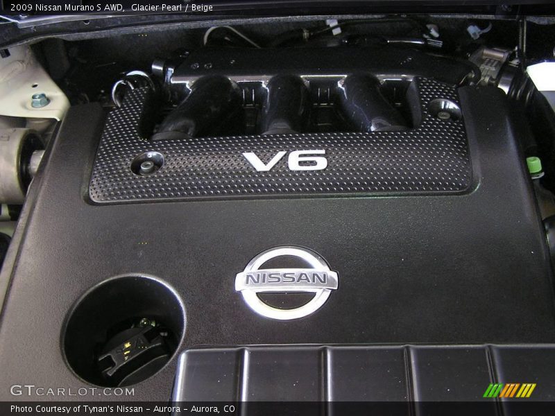 Glacier Pearl / Beige 2009 Nissan Murano S AWD