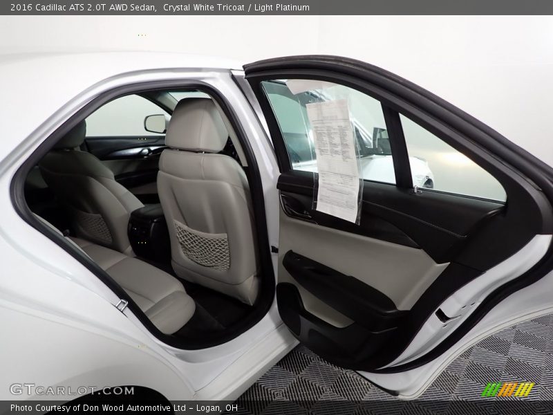 Crystal White Tricoat / Light Platinum 2016 Cadillac ATS 2.0T AWD Sedan