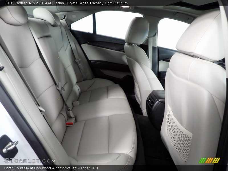 Crystal White Tricoat / Light Platinum 2016 Cadillac ATS 2.0T AWD Sedan