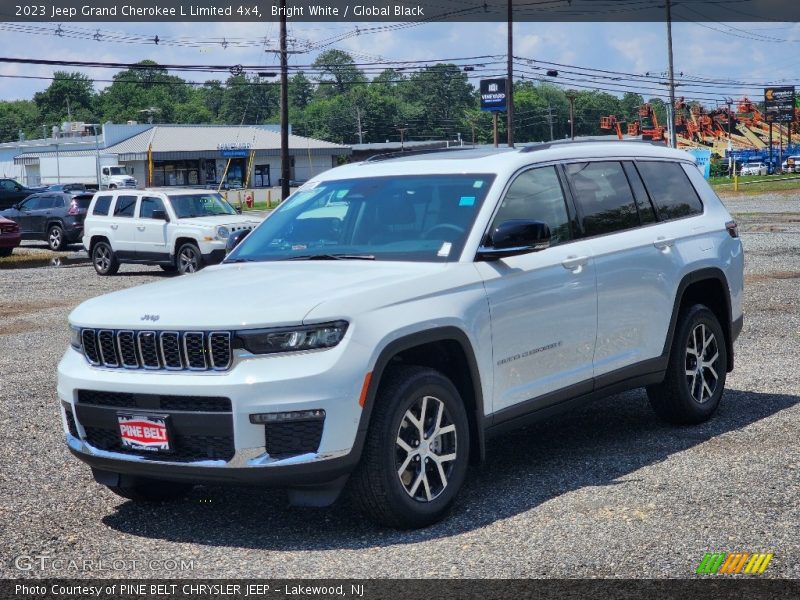 Bright White / Global Black 2023 Jeep Grand Cherokee L Limited 4x4