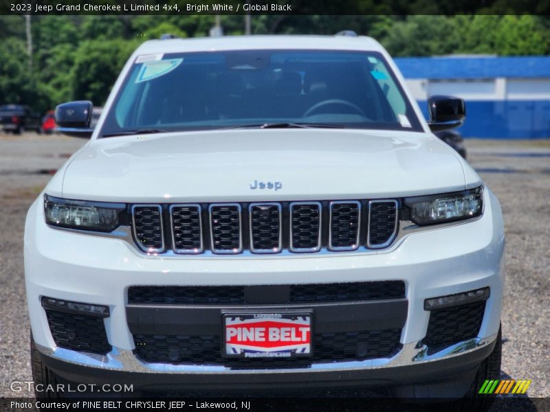 Bright White / Global Black 2023 Jeep Grand Cherokee L Limited 4x4