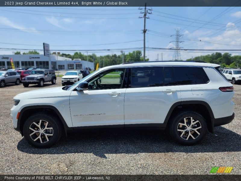 Bright White / Global Black 2023 Jeep Grand Cherokee L Limited 4x4