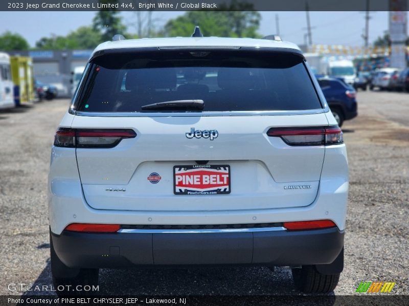 Bright White / Global Black 2023 Jeep Grand Cherokee L Limited 4x4