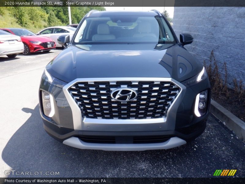 Steel Graphite / Light Beige 2020 Hyundai Palisade SEL AWD