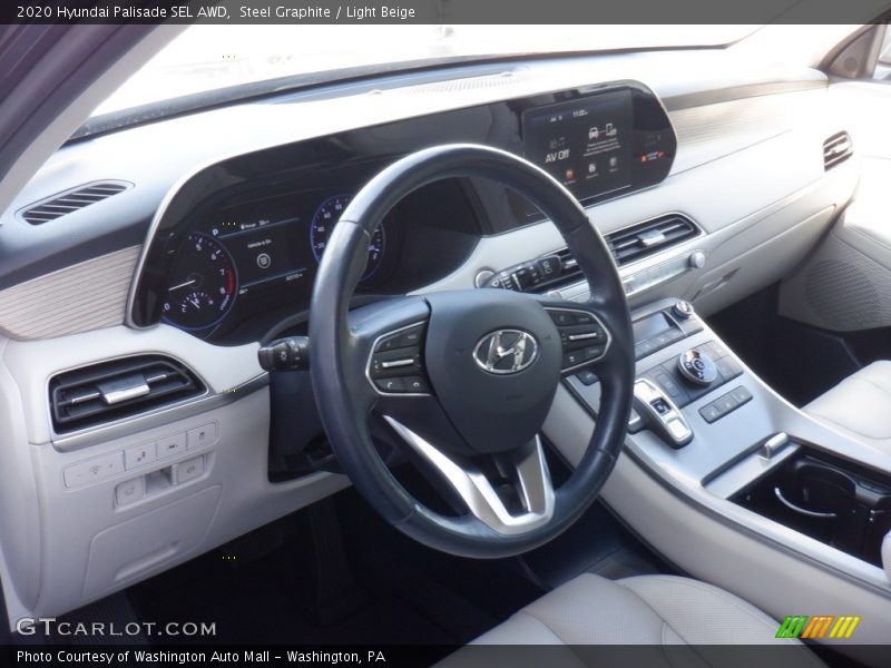 Steel Graphite / Light Beige 2020 Hyundai Palisade SEL AWD