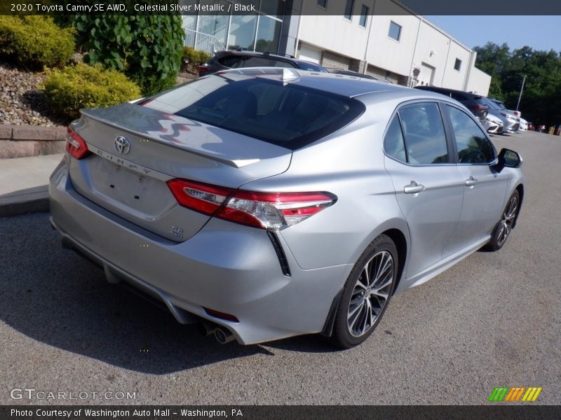 Celestial Silver Metallic / Black 2020 Toyota Camry SE AWD