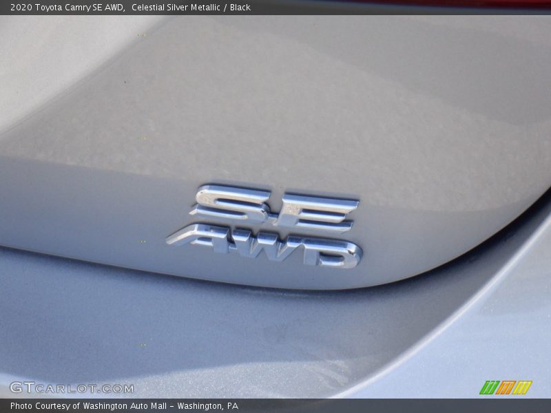 Celestial Silver Metallic / Black 2020 Toyota Camry SE AWD