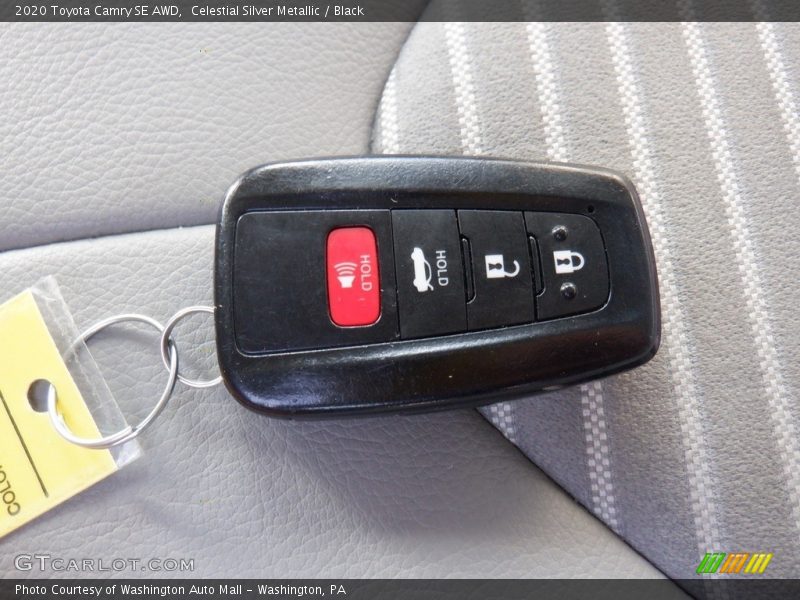 Celestial Silver Metallic / Black 2020 Toyota Camry SE AWD