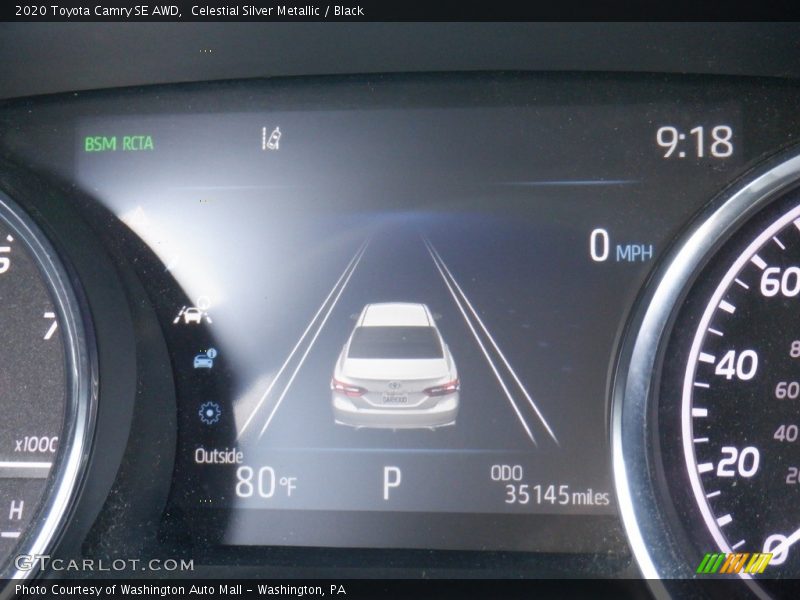 Celestial Silver Metallic / Black 2020 Toyota Camry SE AWD