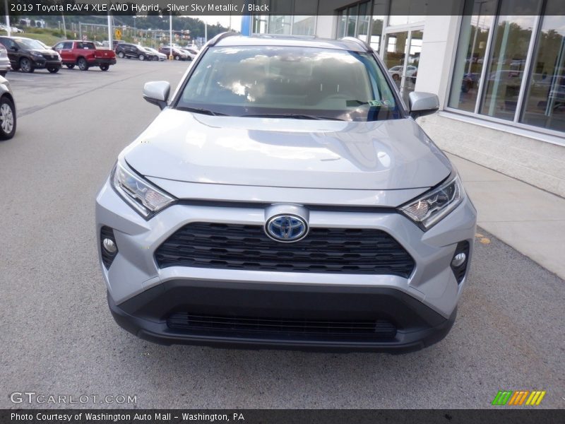 Silver Sky Metallic / Black 2019 Toyota RAV4 XLE AWD Hybrid