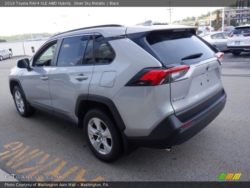 Silver Sky Metallic / Black 2019 Toyota RAV4 XLE AWD Hybrid