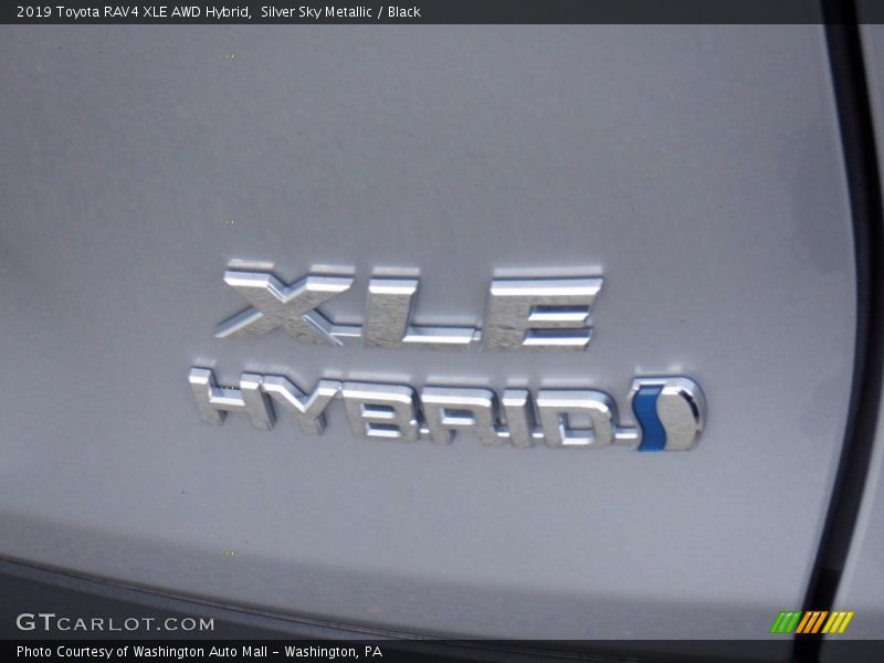 Silver Sky Metallic / Black 2019 Toyota RAV4 XLE AWD Hybrid