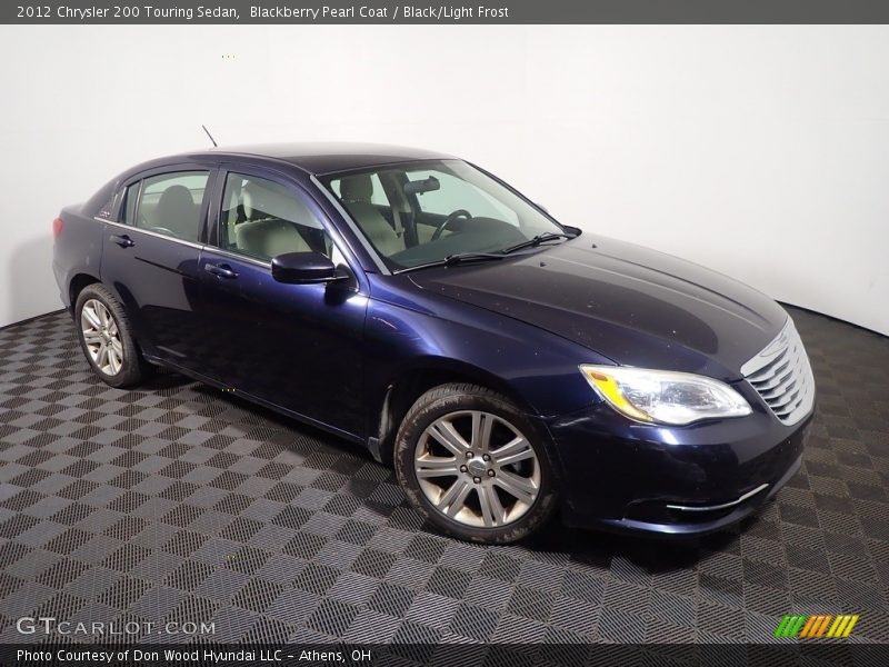 Blackberry Pearl Coat / Black/Light Frost 2012 Chrysler 200 Touring Sedan