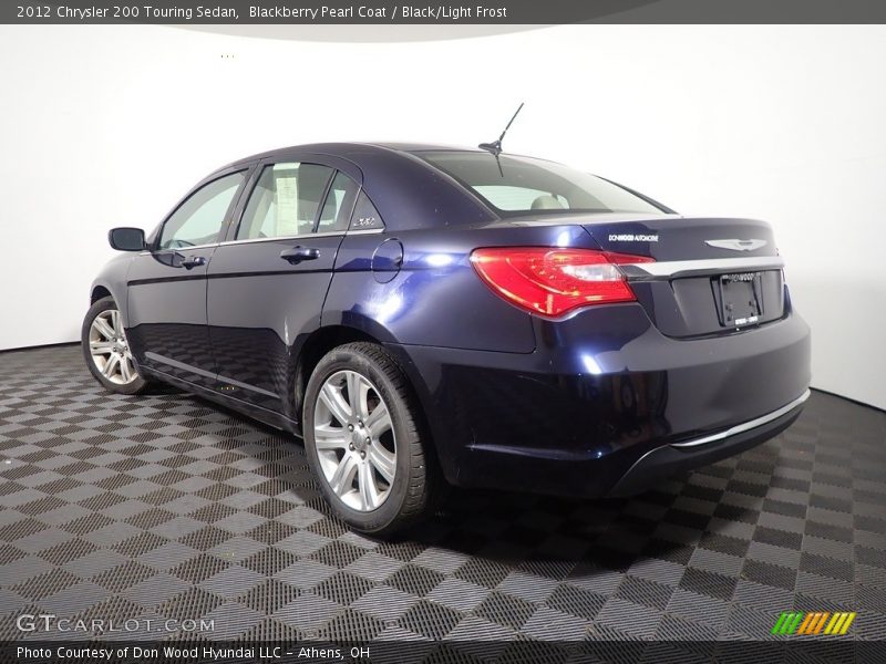 Blackberry Pearl Coat / Black/Light Frost 2012 Chrysler 200 Touring Sedan