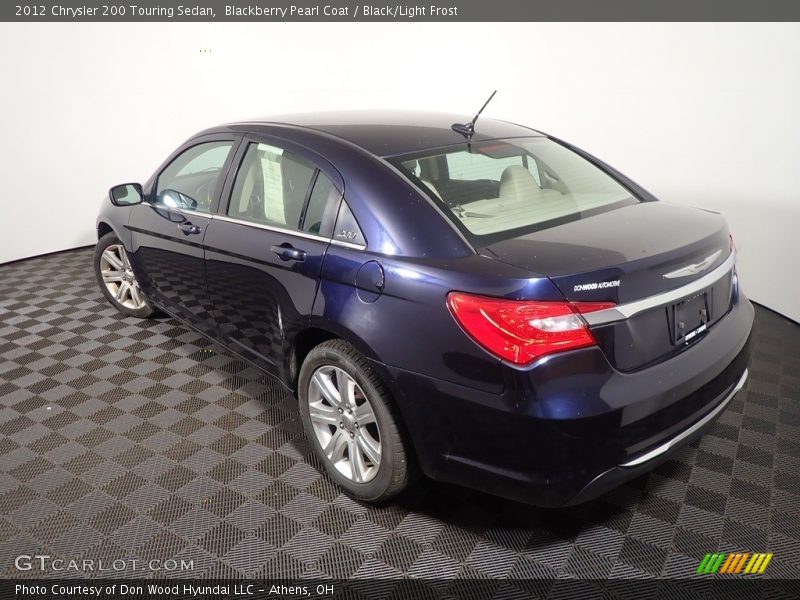 Blackberry Pearl Coat / Black/Light Frost 2012 Chrysler 200 Touring Sedan