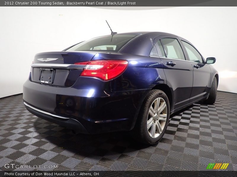 Blackberry Pearl Coat / Black/Light Frost 2012 Chrysler 200 Touring Sedan