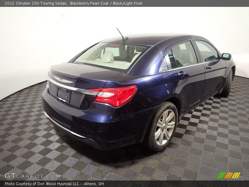 Blackberry Pearl Coat / Black/Light Frost 2012 Chrysler 200 Touring Sedan