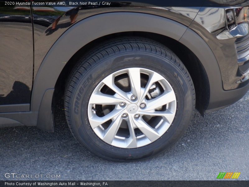 Black Noir Pearl / Gray 2020 Hyundai Tucson Value AWD