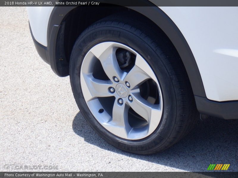 White Orchid Pearl / Gray 2018 Honda HR-V LX AWD