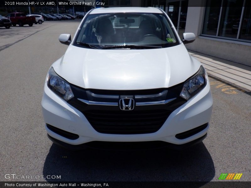 White Orchid Pearl / Gray 2018 Honda HR-V LX AWD