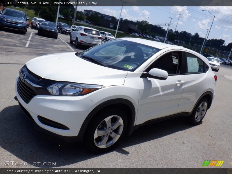 White Orchid Pearl / Gray 2018 Honda HR-V LX AWD