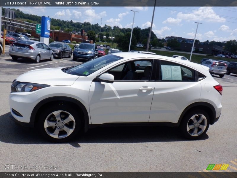 White Orchid Pearl / Gray 2018 Honda HR-V LX AWD