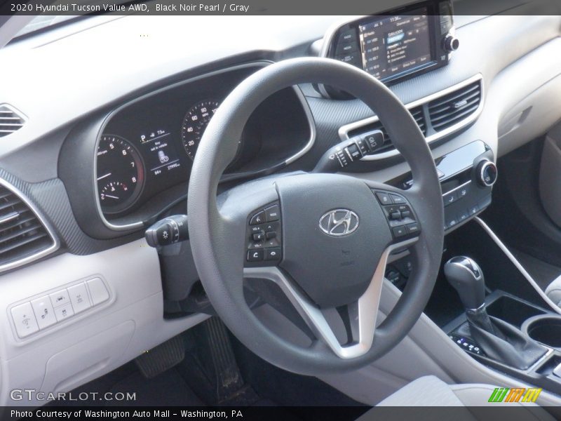 Black Noir Pearl / Gray 2020 Hyundai Tucson Value AWD