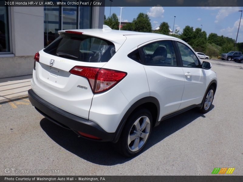 White Orchid Pearl / Gray 2018 Honda HR-V LX AWD