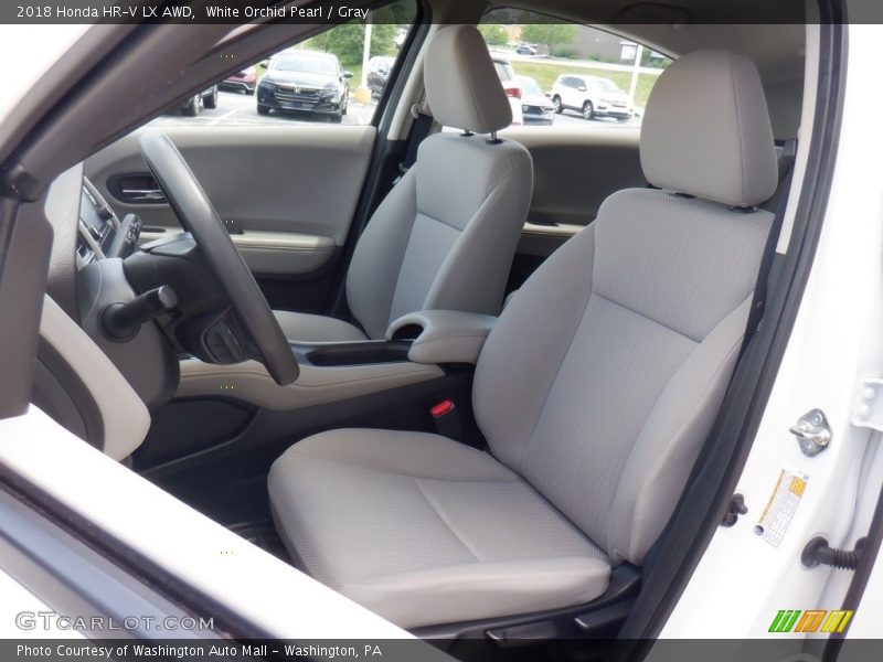 White Orchid Pearl / Gray 2018 Honda HR-V LX AWD