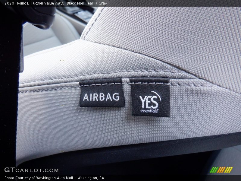 Black Noir Pearl / Gray 2020 Hyundai Tucson Value AWD